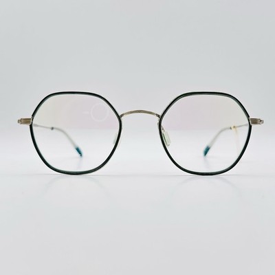 Dick Moby Brille Damen Herren rund grün silber Panto LCA083-3 NEU