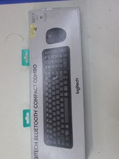 Logitech Bluetooth Compact Combo Black Keyboard  Mouse . New