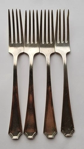 Gorham-Fairfax by Durgin- Sterling Silver 925 Dinner Forks (4)