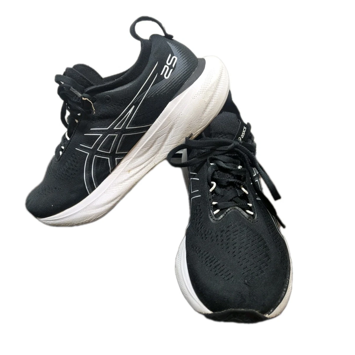 ASICS Gel Nimbus 25 Black Pure Silver W for sale | eBay