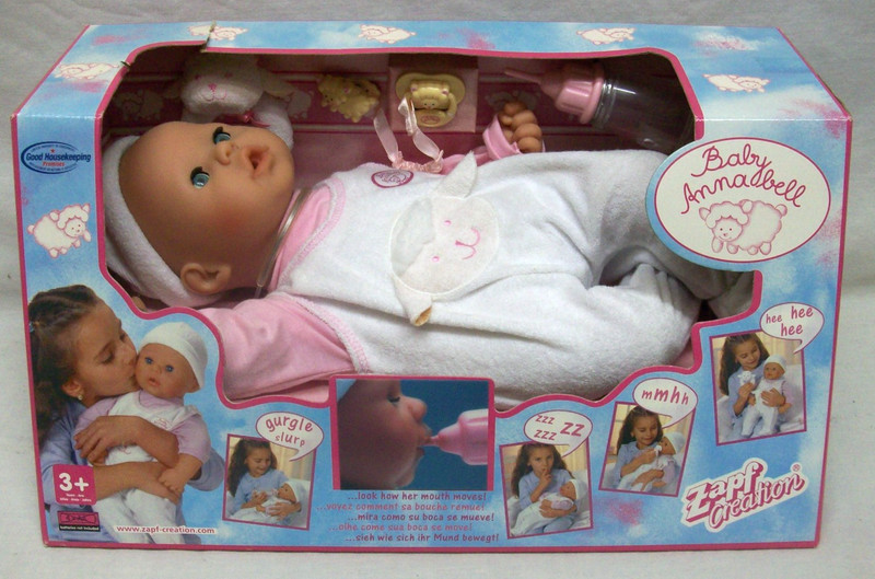 NIB Vintage Baby Annabell (Zapf Creations) Interactive Baby Doll (NRFB) Untested