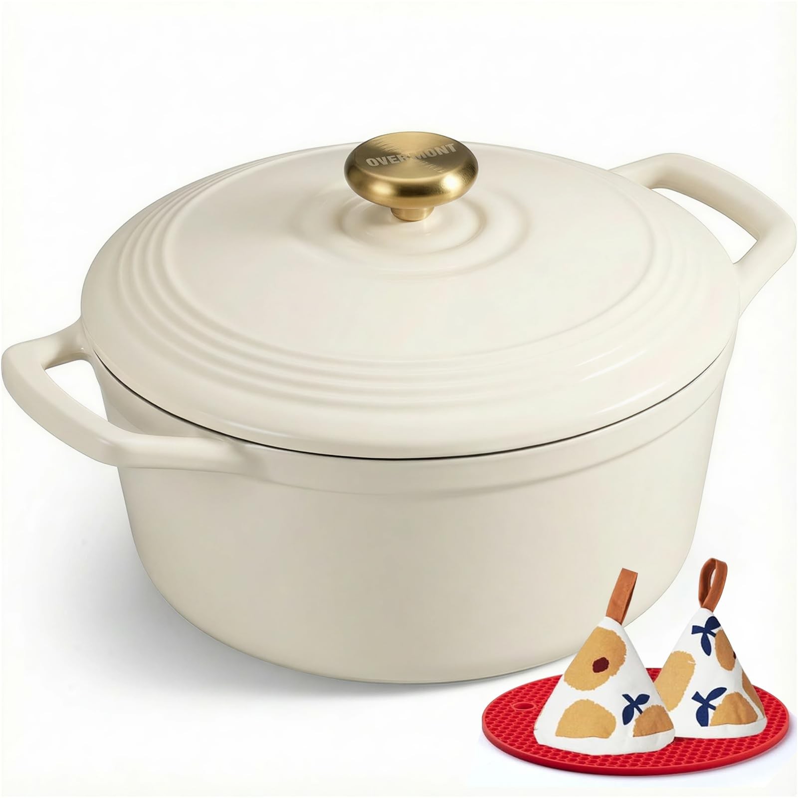 Enameled Cast Iron Dutch Oven 6 Quart with