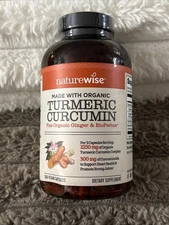 NatureWise Curcumin Turmeric 2250mg Curcuminoids BioPerine *360 CAPSULES, 03/28
