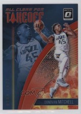 2018-19 Donruss Optic All Clear for Takeoff Red Prizm 72/99 Donovan Mitchell rf2