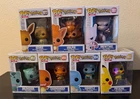 Pokemon Funko Pops Lot of 7 Bulbasaur, Charmander, Squirtle, Pikachu, Eevee +2