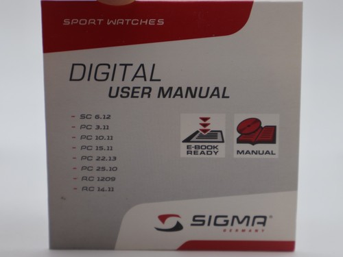 Sigma Heart Rate Monitor Watch PC 15.11 W/Analog Chest Belt Sigma Germany Opn Bx - Picture 7 of 8