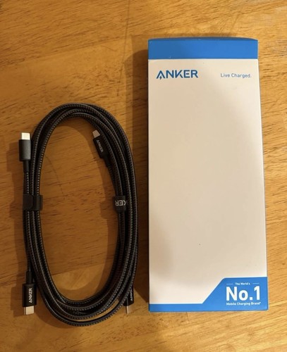 Anker 2pc Braided USBc To USBc 6ft 60w Cables - 第 1/2 張圖片