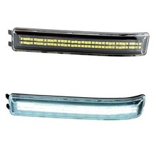 LED Side Mirror Turn Signal Lights Sequential Switchback Clear Len White Light