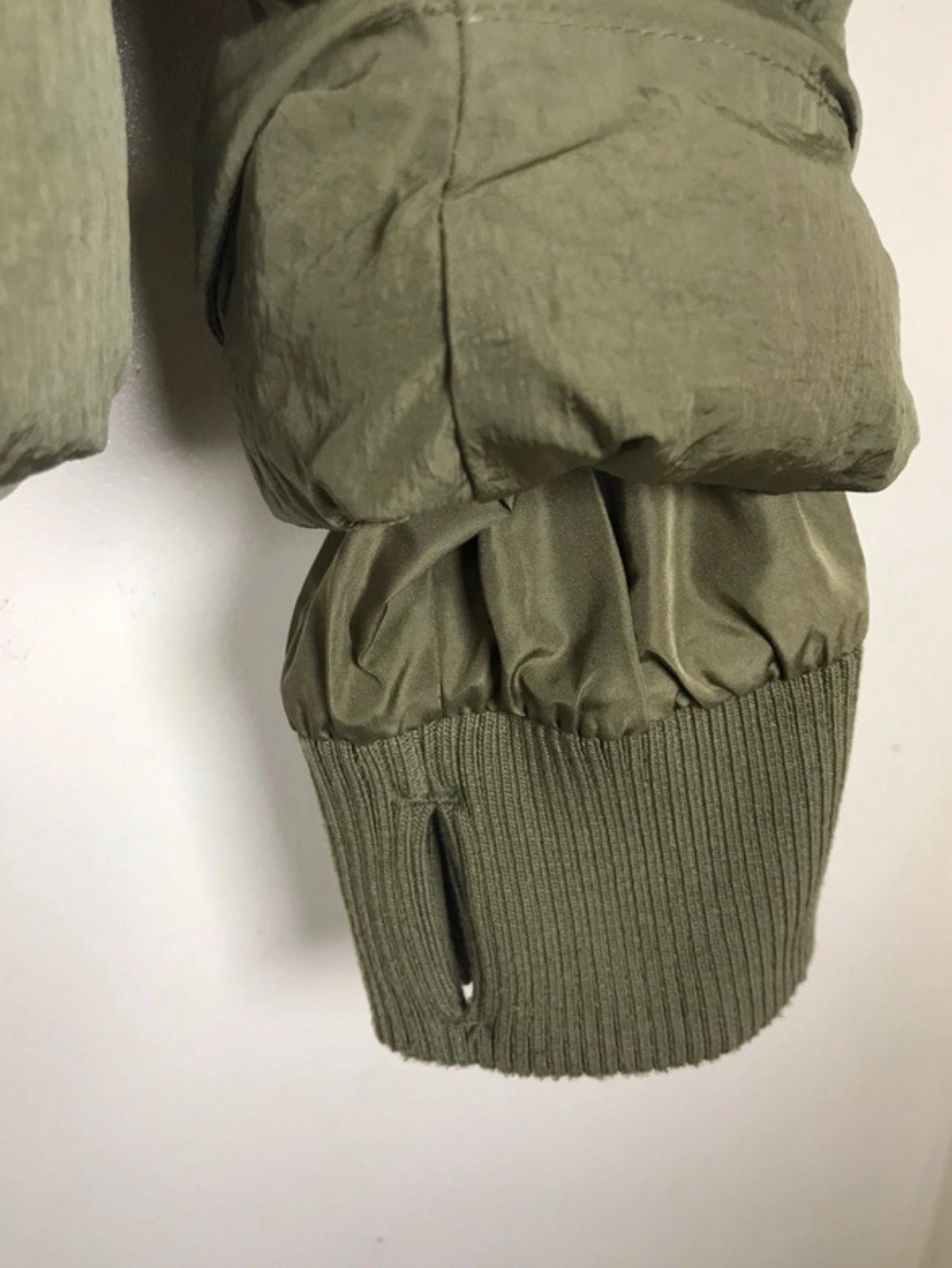 Zara Olive Green/Khaki High Neck Puffer Jacket Coat Size EUR XS image 6