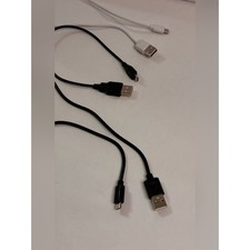 USB to Micro-USB Charging Cable Set in Black and White