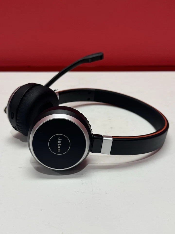 Jabra Evolve 65 UC Headset Complete w/Soft Case, Link 370 BT Dongle, USB Cable - Image 2 of 4