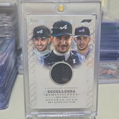 2024 Topps F1 Eccellenza Reminiscenze Esteban Ocon Memorabilia Relic BWT Alpine