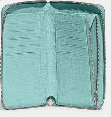 COACH Medium Zip Around Wallet In Crossgrain Leather CI194  display picture 1