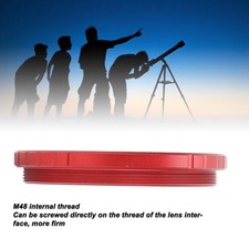 Telescope Lens Dust Cap Aluminum Alloy M48X0.75mm Threaded Eyepiece Dust Cover