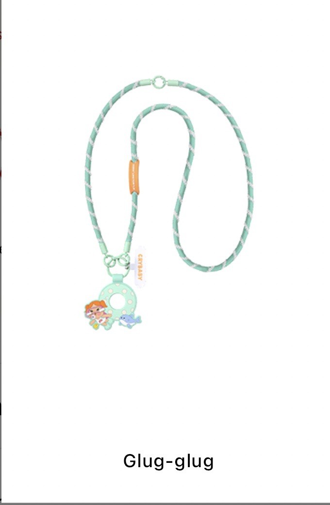CRYBABY Vacation Mode On Series -long lanyard blind box qute toy gift-Glug-glug