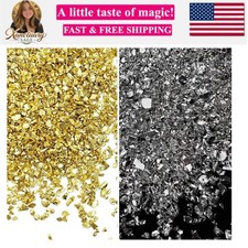 Crushed Glass Irregular Metallic Chips 100g Sprinkles Chunky Glitter for Nail...