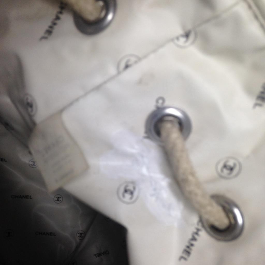 Chanel, Small Drawstring Pool Bag-Backpack 11in x… - image 12