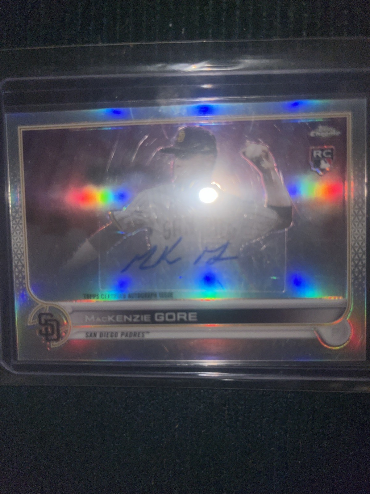 MacKENZIE GORE 2022 Topps Chrome Update Rookie RC Autograph Auto #AC-MG