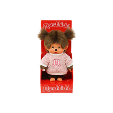 Monchhichi Girl in Fluffy Sweater Plush Doll  [SEK255320]