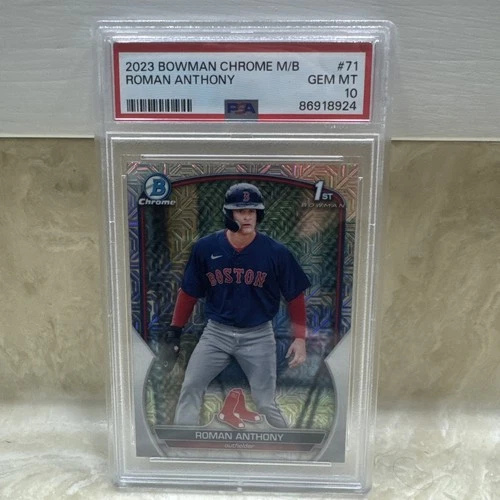 2023 Bowman Chrome 1st Bowman Roman Anthony  Mojo Refractor PSA 10