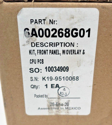 ROSEMOUNT 6A00268G01 KIT FRONT PANEL W/ OVERLAY + CPU PCB NEW, FACTORY SEALED