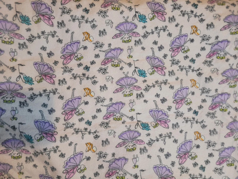 Handmade Baby Tie Quilt 90s Fairycore Dora Disney Gingham Fabrics Flannel Lined  - Image 3 of 3