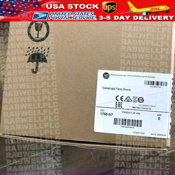 AB 1756-A7 ControlLogix 7 Slots Chassis New Factory Sealed US Free Tax