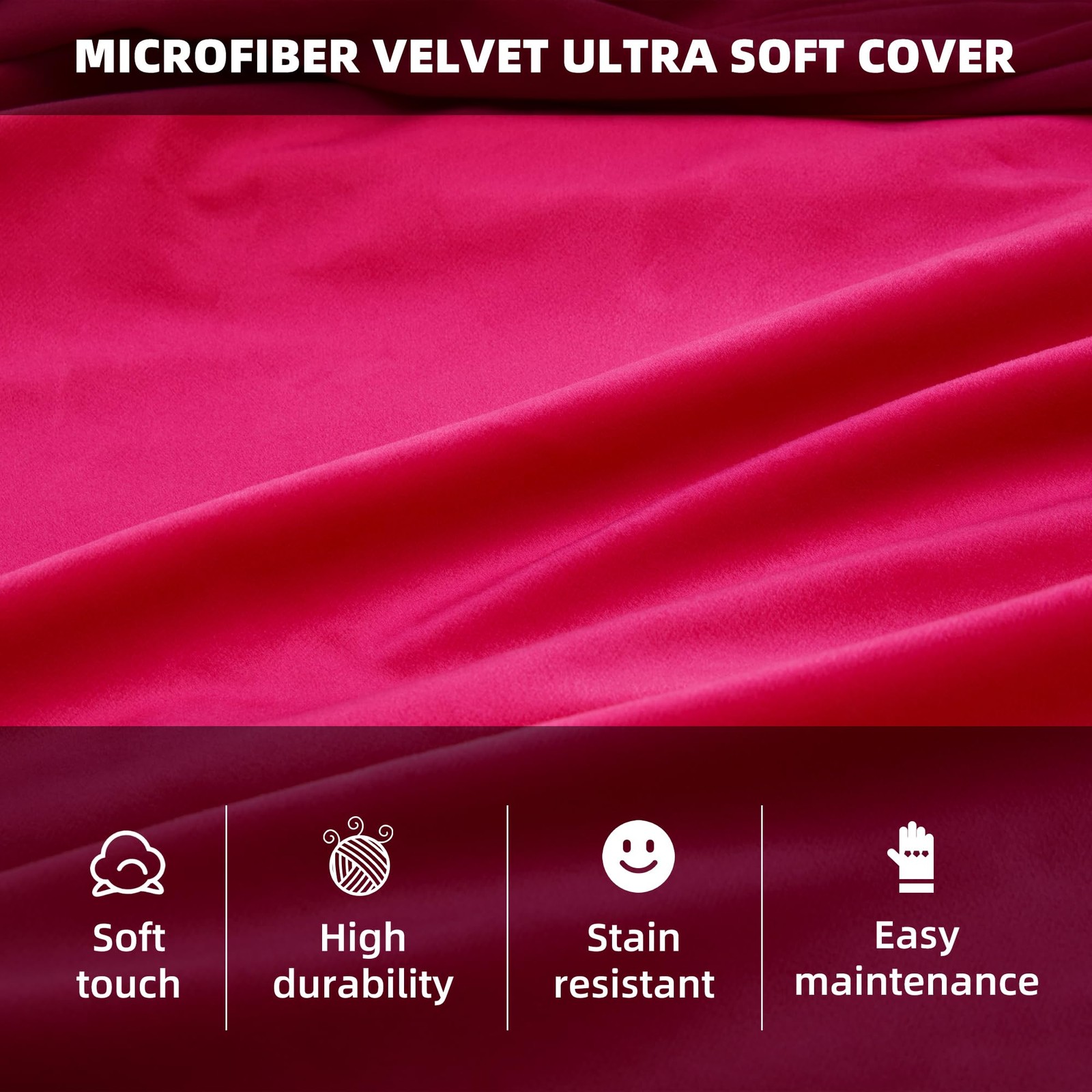 HABUTWAY 3Ft Bean Bag Chair, Luxurious Velvet Ultra Soft Fur, High Rebound Memor