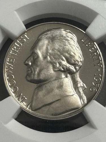 1956 Proof Cameo Jefferson Nickel, NGC PR69 Cameo, Rare This High, Free shipping