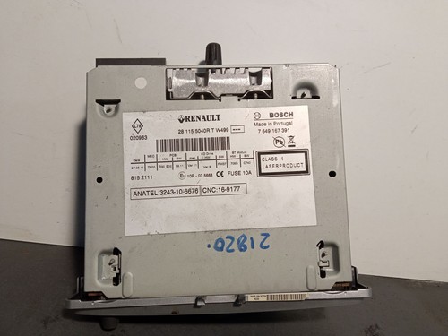 281155040R AUDIOSYSTEM / RADIO-CD FÜR RENAULT MEGANE III COUPE DZ0/1_ 5382574 - Bild 2 von 10