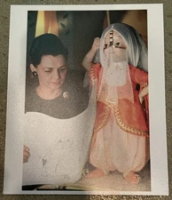 Disney Legend ALICE DAVIS Photo w SMALL WORLD DOLL Signed Alice Davis