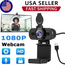 1080P Full HD USB Webcam for PC Desktop Laptop Web Camera with Microphone