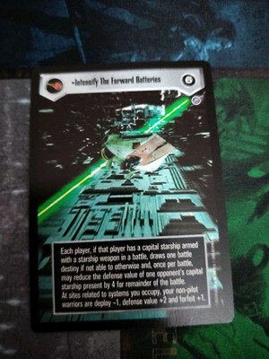 Star Wars CCG TCG: Death Star II - Intensify The Forward Batteries