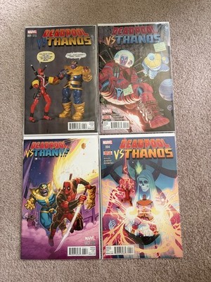 DEADPOOL VS THANOS 1-4 COMPLETE FULL SET RUN MARVEL COMICS 2015 1 2 3 4