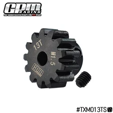 GPM Carbon Steel Motor Gear 13T Motor 5mm Mod 1.5 TRAXXAS 1/5 X-Maxx 1/6 XRT 8S
