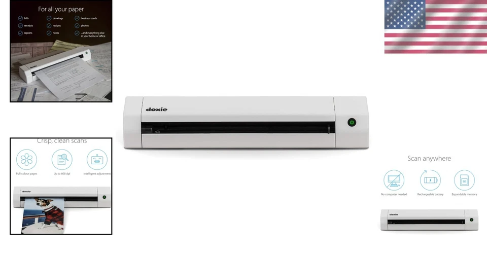 Compact Rechargeable Scanner - Home & Office - Image 2 of 4