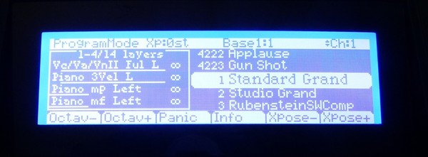 Kurzweil PC3 PC3K Nuevo LCD con iluminación LED