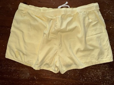 Polo Ralph Lauren Women s Yellow Drawstring Shorts XL Cotton Twill EUC