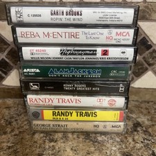 8 Country Music Cassette Tape Lot