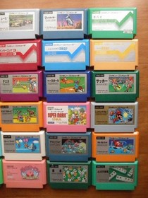 Nintendo Famicom FC Software Lot 30 Super Mario Bros USA Balloon Fight Japan NES