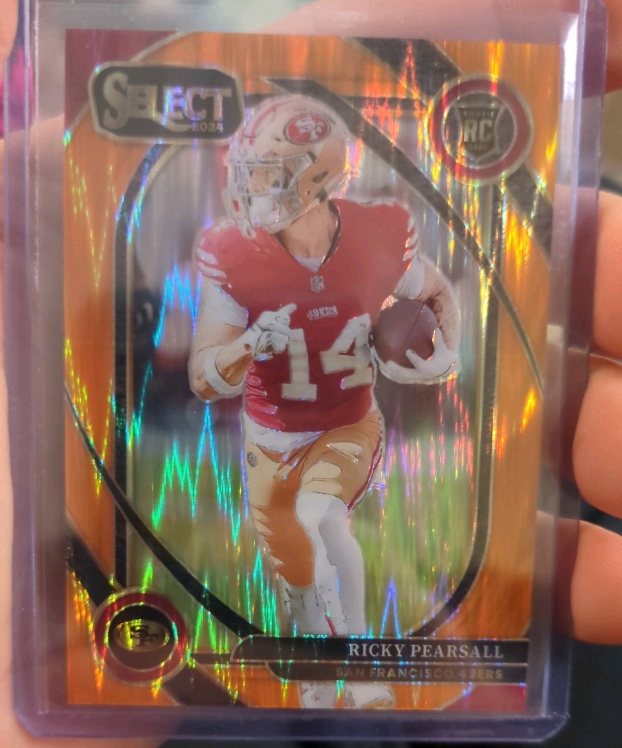 2024 Select NFL Ricky Pearsall RC Orange Prizm /399 #285 San Franciso 49ers