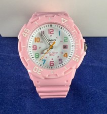 Casio Fashion Women's 100m Analog Resin Pink Watch LRW-200H Pre-owned