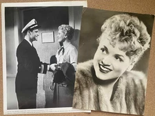 Judy Holliday Jack Lemmon 1950s Set of Two Press Photos
