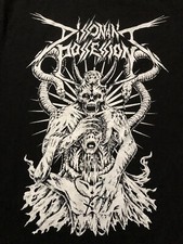 Camiseta Dissonant Possession Devian Art Devil Snake Zombie Satan 666 Soul C54