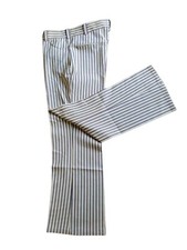 Vintage Sears Kings Road STRIPED Bootcut Pants 38 x 31 Trim N Tight Made in USA