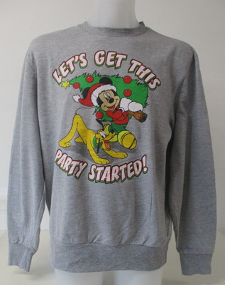 Disney Sweatshirt, grau, Lets Get This Party Started, Medium, passt 38''/40''