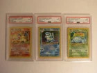Charizard Blastoise Venusaur Base Set 2 Holo Trio PSA 9 Pokemon