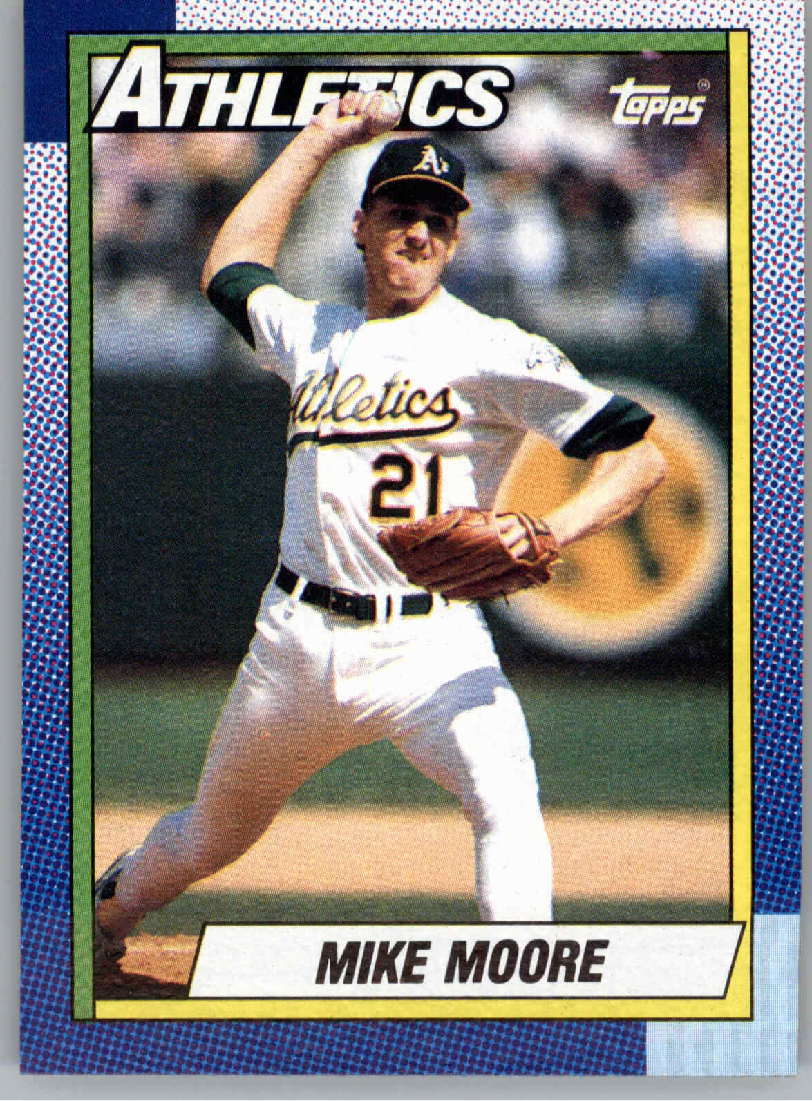 1990 Topps 175 Mike Moore  Oakland Athletics