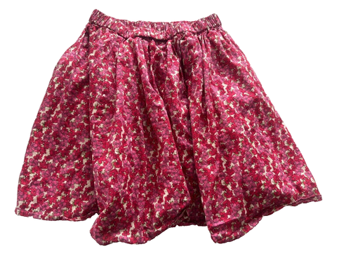 Crewcuts Girls Size 10 Pull on Floral Pink Cotton Skirt Bloomcore Spring