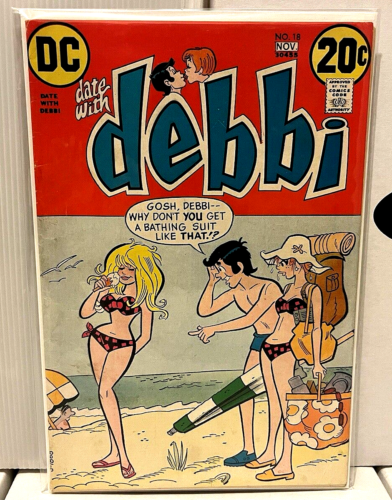 DATE WITH DEBBIE (DC 1972) LAST ISSUE BIKINI COVER BRONZE AGE GEM!